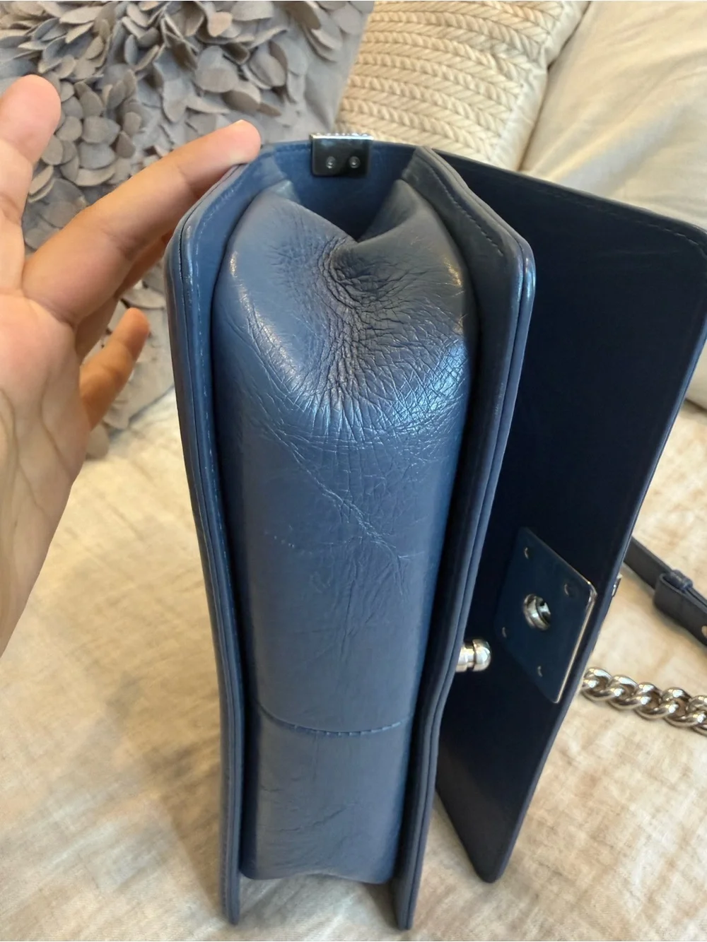 Chanel Boy Medium crinkle skin